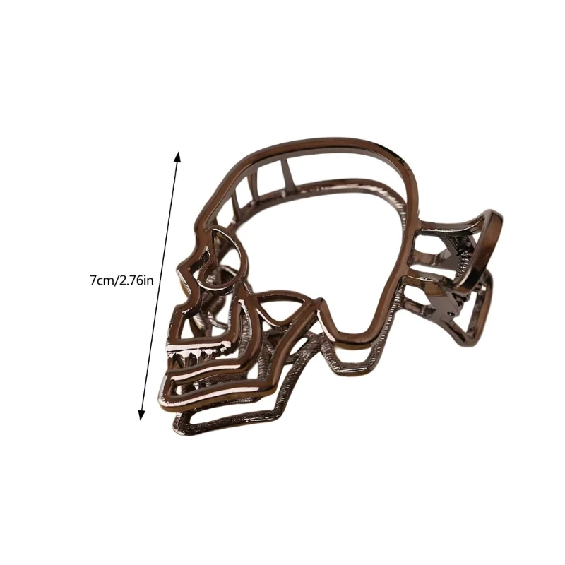 Заколка для волос в форме черепа на Хэллоуин для женщин и девочек, фестивальная тема, зажим для челюсти, заколки, декорации для