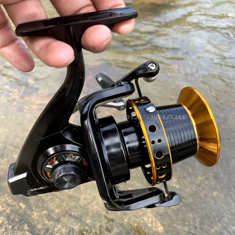 2024 Big Fishing Reels 8000-12000 Strong Drag Spinning Wheel 4.0:1 Long Casting Reel Sea Boat Trolling Accesorios Max Drag 30kg