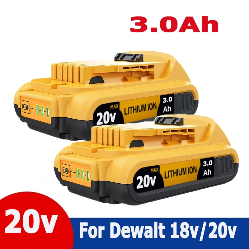 

Сменная литиевая батарея DCB203 для Dewalt Max, DCB200, DCB205, DCB206, DCB184, DCB201, DCD980M2, 20 в, 3000 мАч, 18 вольт, электроинструменты