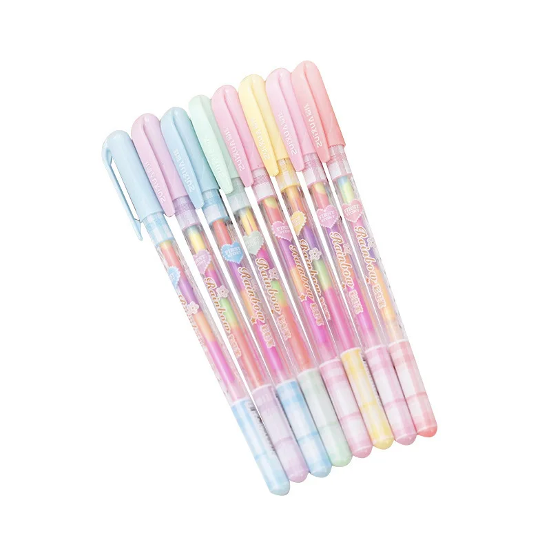 

Highlighter Stationery Cute Cute Candy Text Marker Gel Pen Student School Office Supplies Change 6 Colors Drawing Glitter