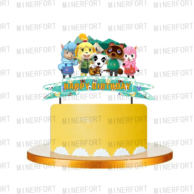 Cinderella Chip and Dale Simpsons Theme Cake Decoration Cake Topper Paper Cupcake Topper Birthday Party for Kids Cake Decoration