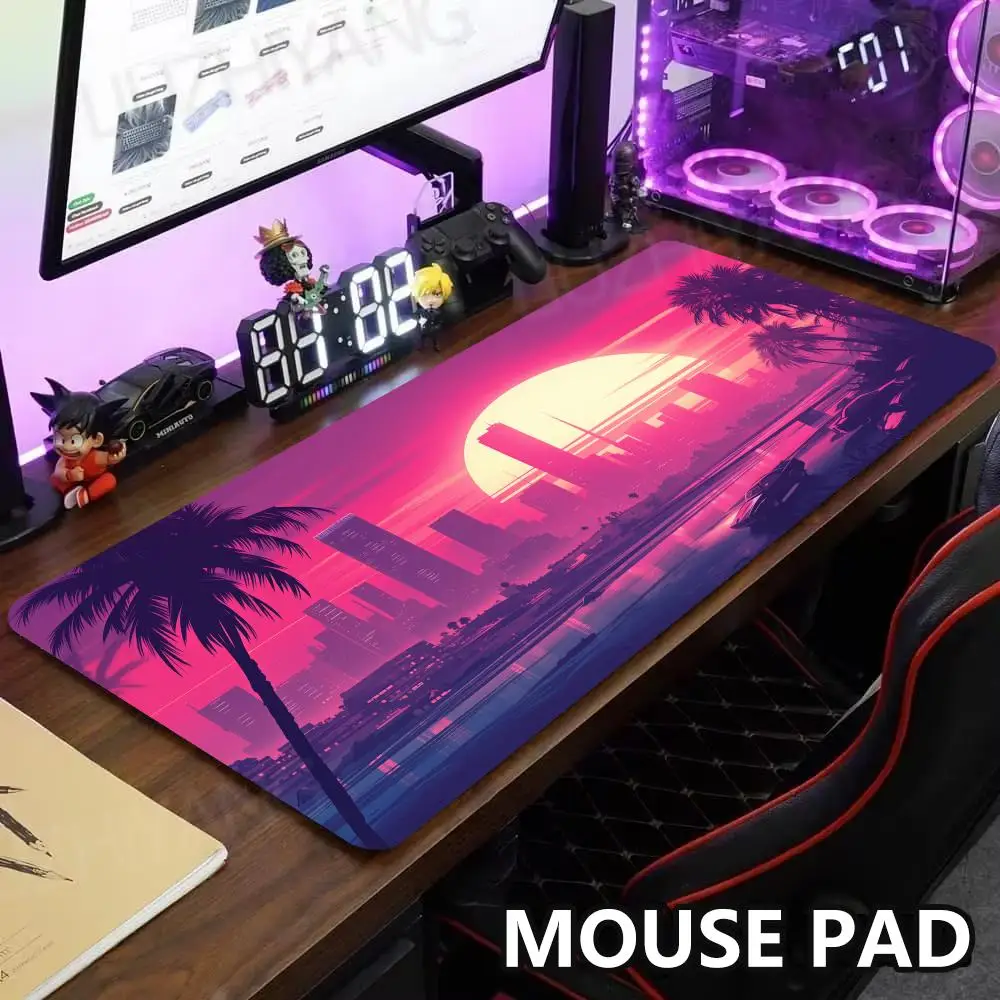 

Road Sunset Car Mouse Pad Large Gaming Mousepad XXL Office Keyboard Rubber Anti-slip Mouse Pad HD Esports Gamer Long Desk Mat