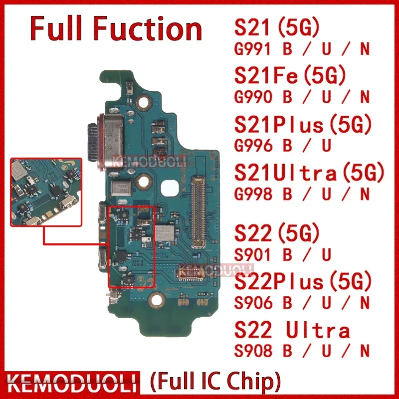 

Usb Dock Charger Port for Samsung Galaxy S21 S22 Fe Plus Ultra G911 G996 G998 G990 S901 S906 S908 B U N 0 Charging Board Module