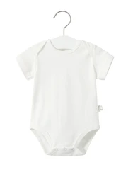 Baby Clothes 0-24 Moths Summer Boys and Girls onesie Short Sleeves Bodysuit Cotton Playsuit White Newborn Baby