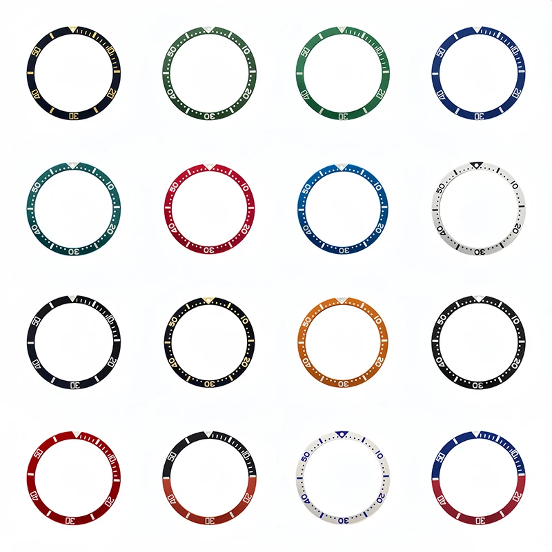 38mmx31.5mm SKX007 Aluminium Watch Bezel Insert Fit For SKX007 SKX009 SRPD Men Diving Watch Case Wristwatch Replace Bezel Ring