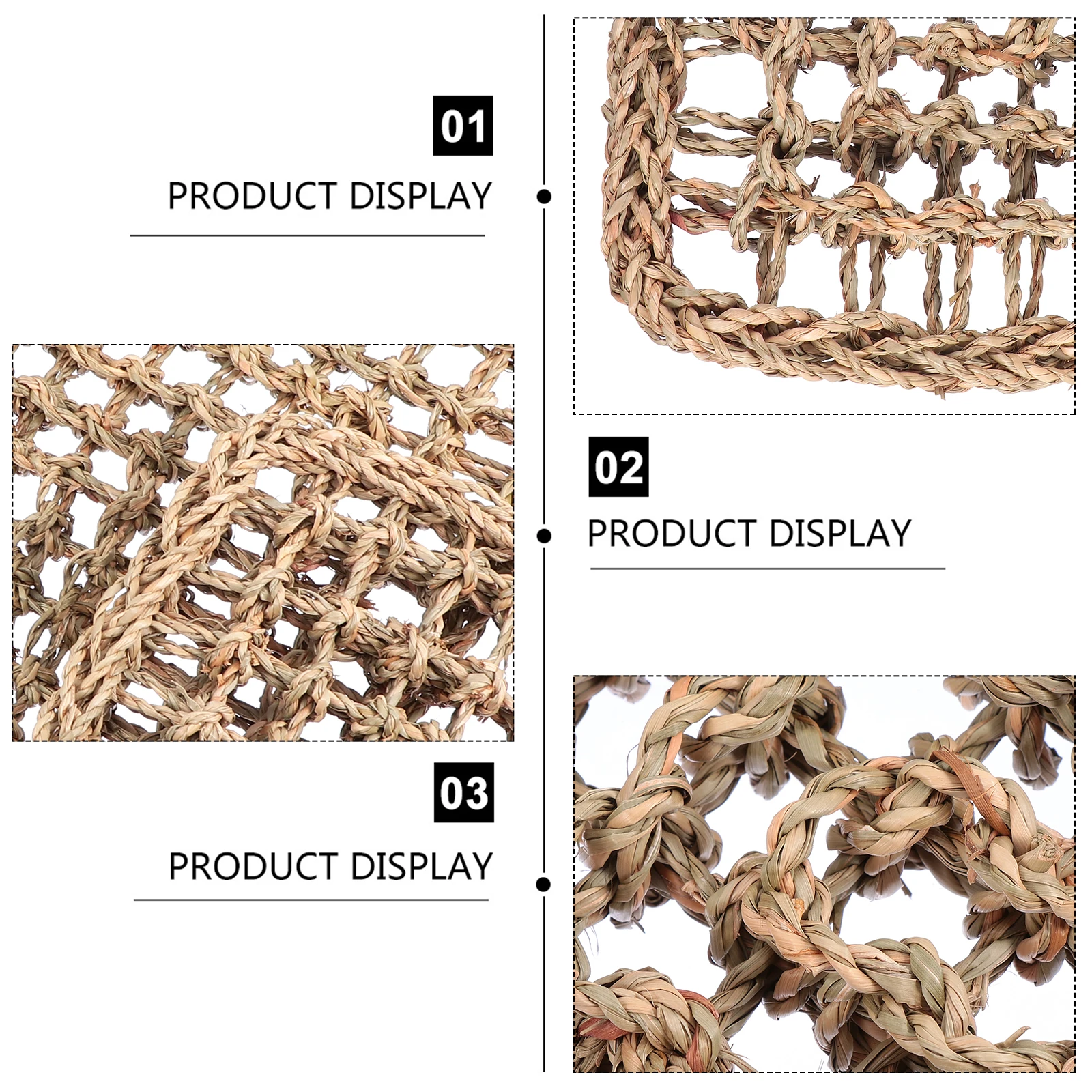 2Pcs Eco-Friendly Grass Mat Pet Bedding Rabbit Bunny Guinea Pig Hamster Chew Ground Pad Guinea Pig Grass Mat Rabbit Nest