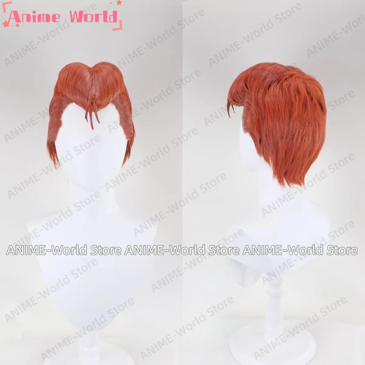《Custom Size》Game Yu Yu Hakusho Kazuma Kuwabara Cosplay Costume Sarayashiki School Uniform Hallowmas Party Wig