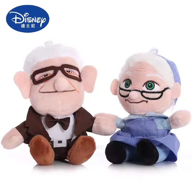 Kawaii Disney Pixar Cartoon Up Elderly Carl And Ellie Stuffed Plush Toys Cartoon Plush Dolls Toys Cute Plush Toys Gifts For Kids