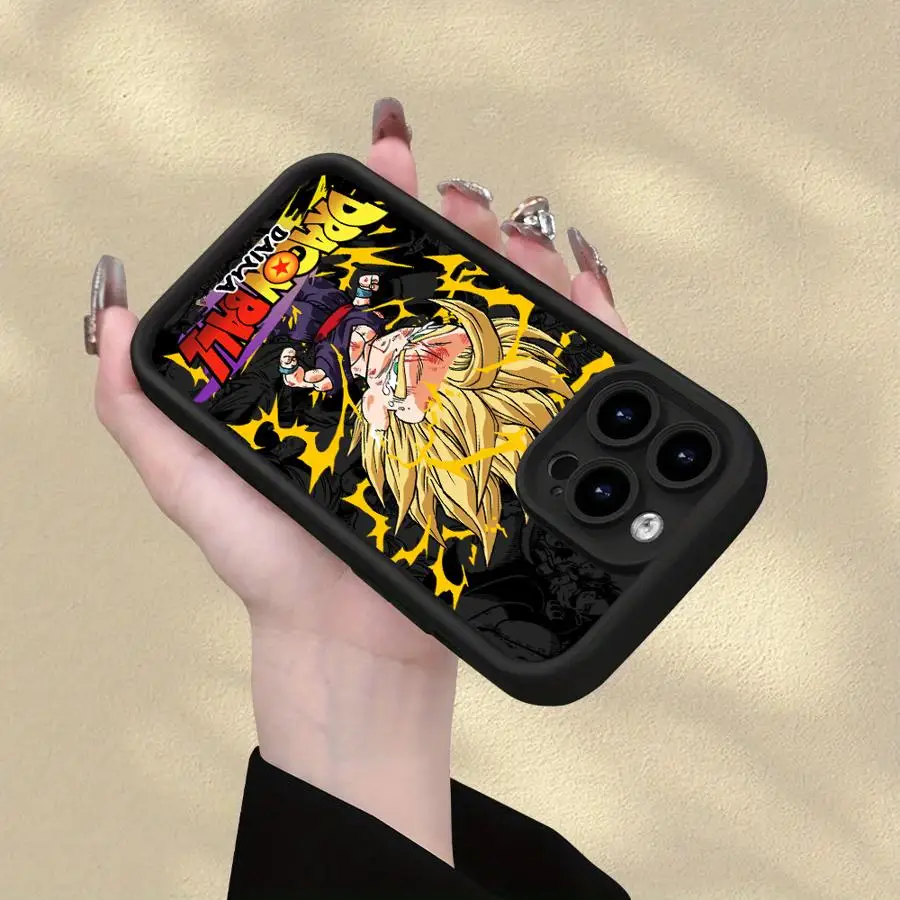 เคสโทรศัพท์มือถือลายดราก้อนบอล ซุนโกฮัง สำหรับ iPhone 15 16 14 Plus XR 17 Air 13 12 11 Pro Max 16e XS Max แบบนิ่ม