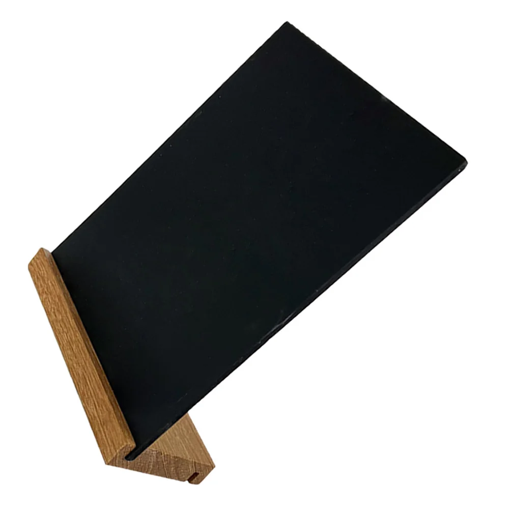 

Wooden Tabletop Chalkboard Sign Reusable Mini Menu Board Small Blackboard for Bars Shops Restaurants Party Decor
