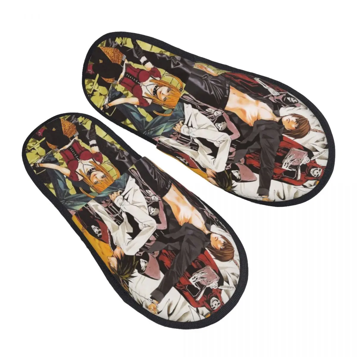 Anime Death Note Character Winter House Slippers Bedroom Japan Manga L Light Cozy Household Fur Slippers Slides Non Slip