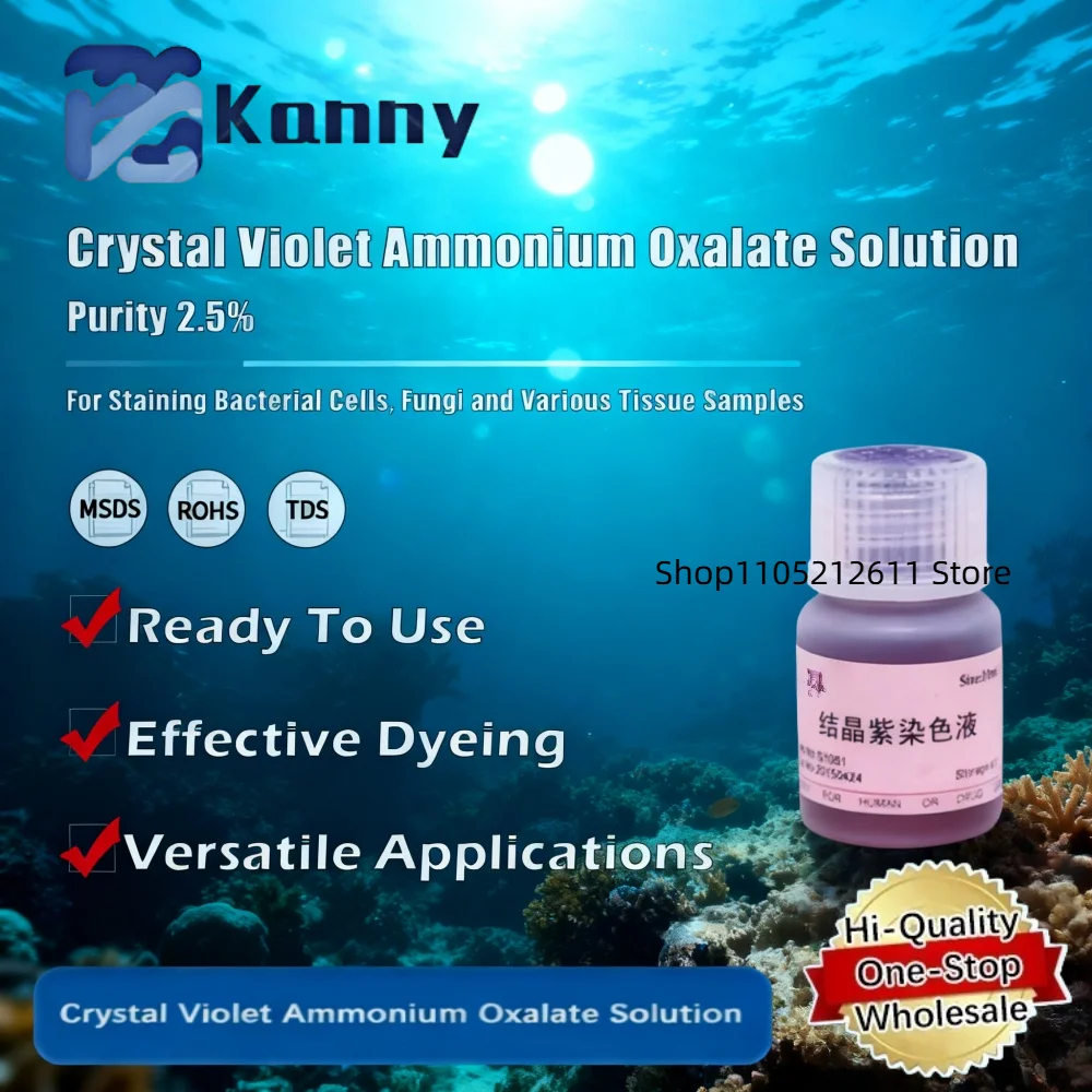 Crystal Violet Ammonium Oxalate Solution (2.5%) for Staining and Laboratory Applications Original Product