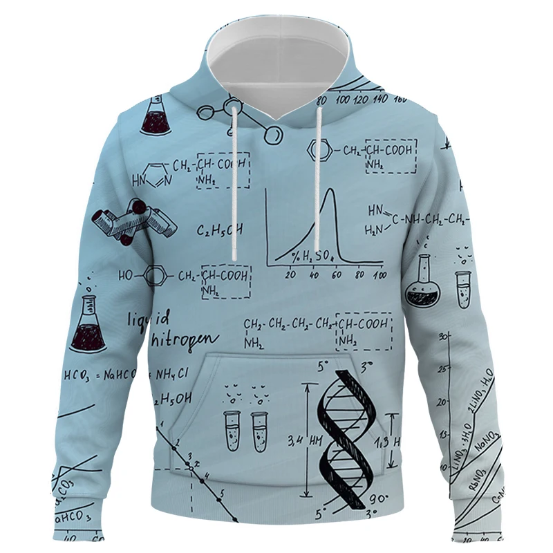 

2021 New Hoodies Cool Chemical formula Fashion Men Women Children 3D Printed Sweatshirts Streetwear Boy Girl Kids Pullover Tops