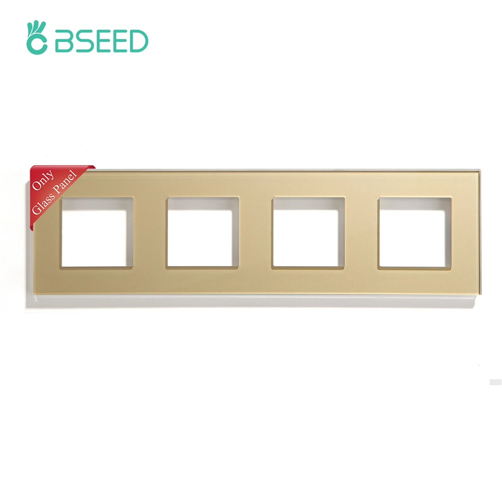 Bgraine – prise de courant Internet USB CAT5, panneau en verre EU et PC, fonction dorée