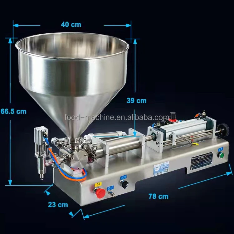 آلة تعبئة صلصة العسل ذات الرأس الواحد شبه الأوتوماتيكية والزبادي والزبادي #5