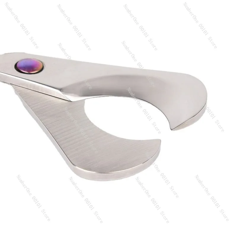Titanium-Coated Cigar Cutter, Handle-Type Cigar Knife for Luxury Smoking Experience,Simple and Elegant Cigar Cutter,High-Quality