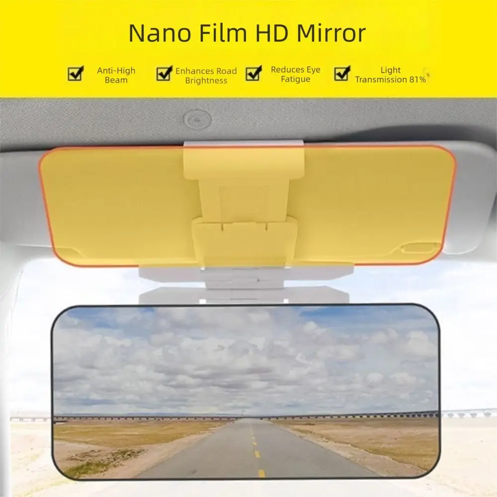 HD Night Vision Goggles Relieve Eye Strain Car Sunshade Driver Eyewear Light Transmittance 81% Enhanced Light Glasses
