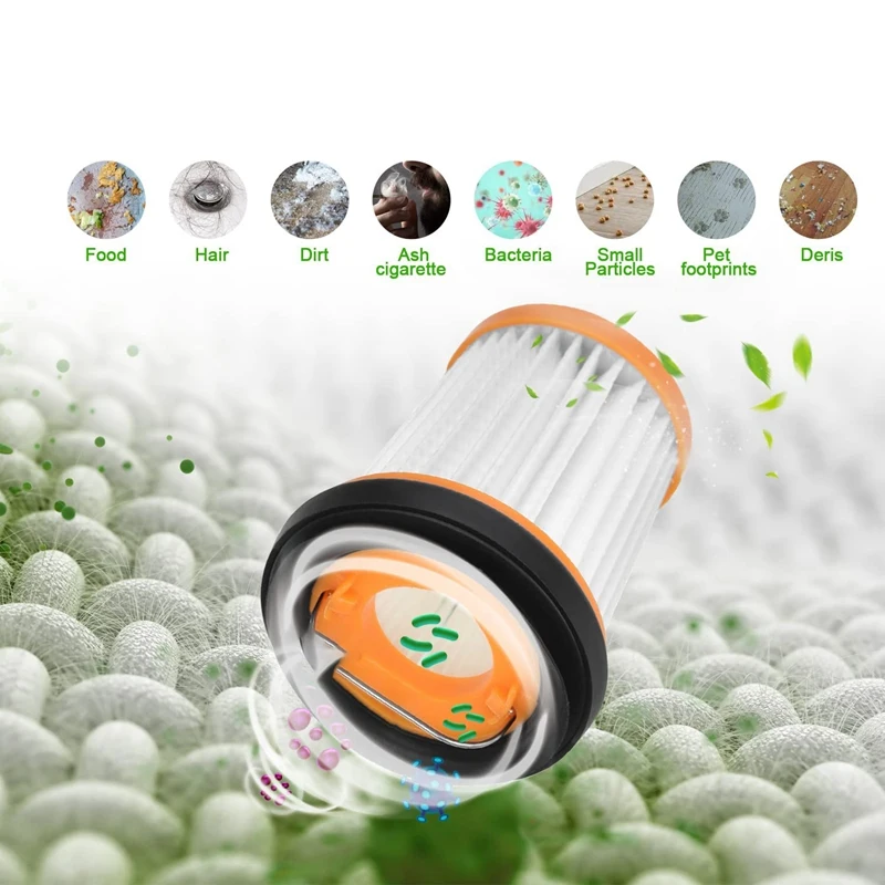 6 Pack Fabric Vacuum Filter With Brush For Shark WV201 WV200 WV205 WV220 WANDVAC Handheld Vacuum