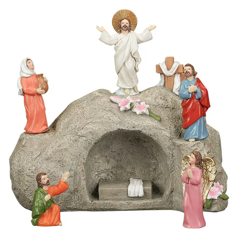 

Jesus Ascension Statue Jesus Statue Ascension Religious Statues Collectible Jesus Religious Resin Figurines Tabletop Ornaments