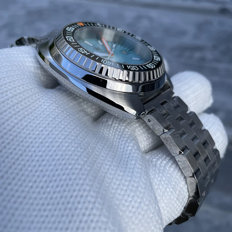 STEELDIVE Orologio da sub da uomo 49mm Orologio da polso meccanico automatico 1000M Impermeabile BGW9 Specchio con zaffiro luminoso NH35 Lunetta in ceramica