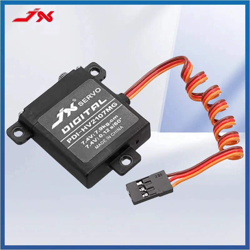 

JX Servo PDI-HV2107MG 7.9kg CNC Steering Torque Digital Metal Gear Core Standard Servo For RC Fixed Wing Airplane