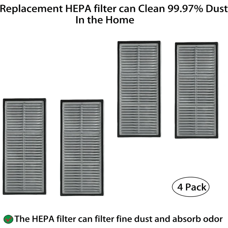 드림 X30 울트라 로봇 진공 및 걸레 콤보 메인 사이드 브러시 헤파 필터 걸레 패드, 먼지 봉투 액세서리 부품