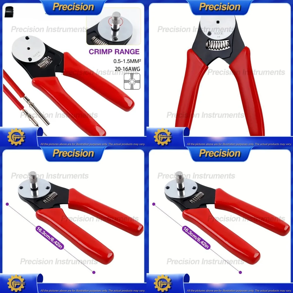 

2026 Сверхмощный ручной обжимной инструмент для обжима проводов 16AWG, щипцы для клемм проводов с плоскогубцами холодного прессования для промышленного применения