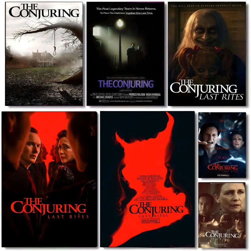 Horror Movie T-The Conjuring Last Rites Poster Wall art print art suitable for living room bedroom bar parlor home decor gift