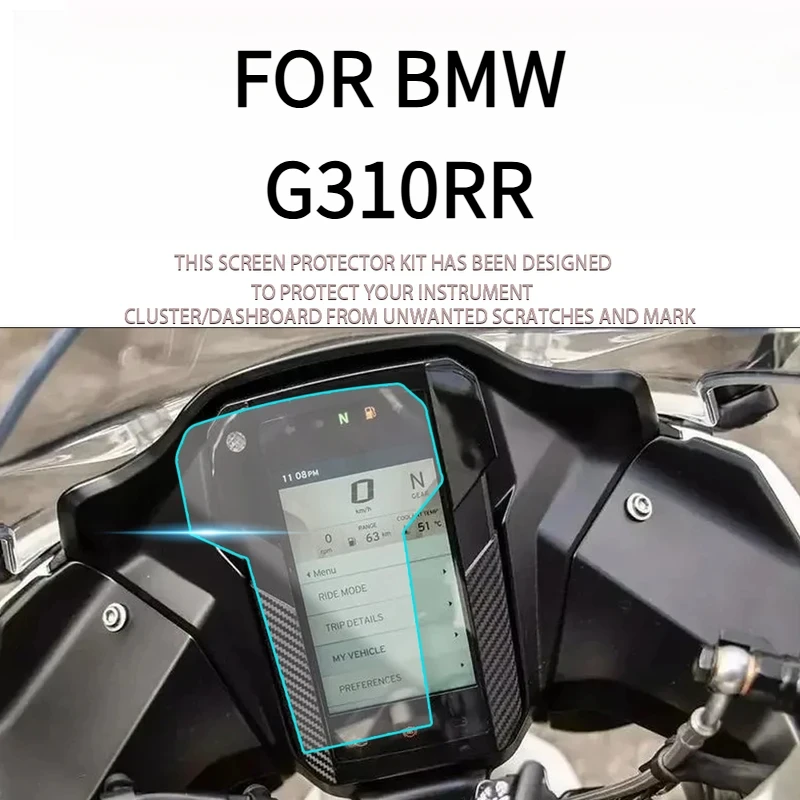 

FOR Bmw G310RR G310 RR Motorcycle Anti-Spider Protection Pelula, Screen Protector, Instrument Board, TPU