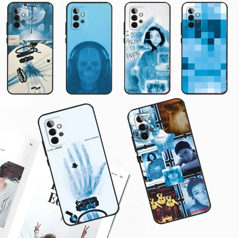 

Virgin L-Lorde Singer Phone Case For Samsung Galaxy A13,A21s,A22,A31,A32,A52,A53,A71,A80,A91 Soft Black Phone Cover