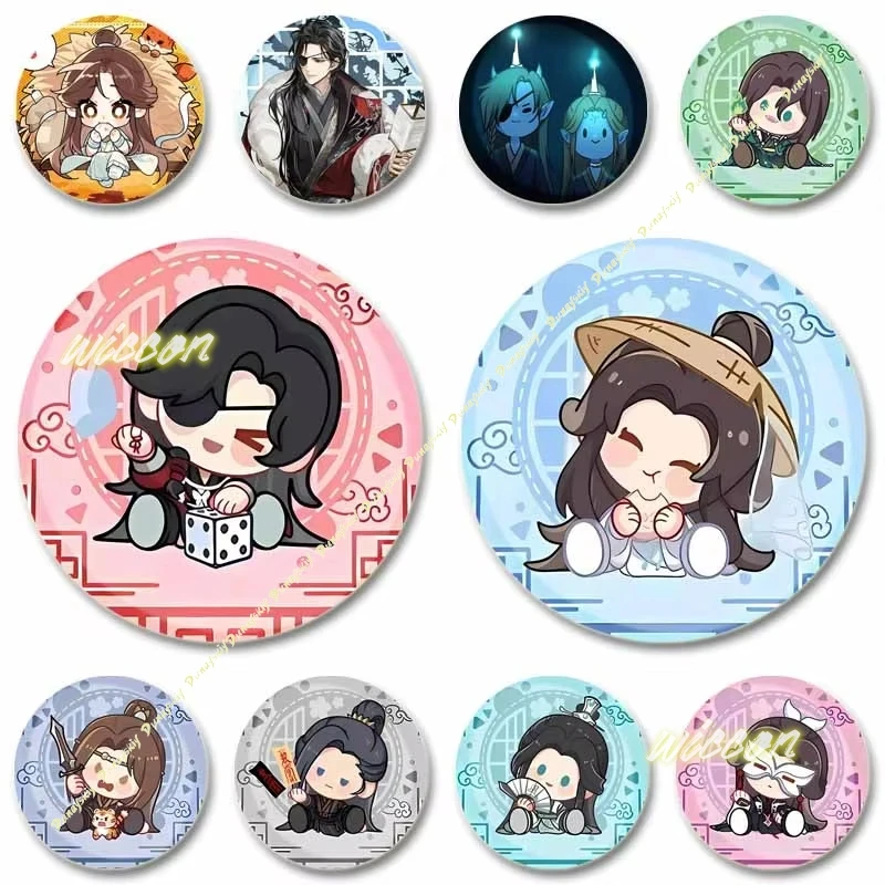 Hua Cheng Xie Lian Brooch Cartoon Creative Anime Tian Guan Ci Fu Lapel Pin Backpack Clothing Badge Accessories Decoration Gift