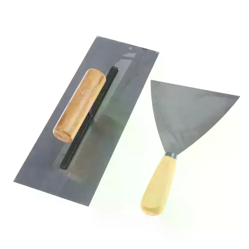 3 Pcs Trowel Scraper Tool Concrete Hand Masonry Heavy Duty Paint Wood Garden Trowels Tools Power Professional Plastering Tool