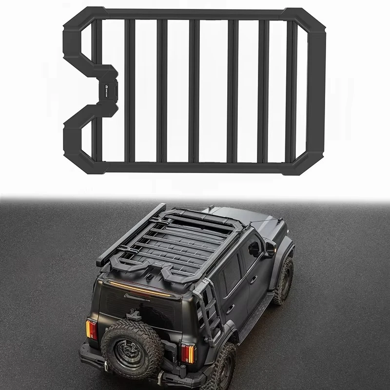 High Quality Aluminum Long Top Roof Rack Heavy Load Quick Installation With Cross Bar Full for tank 300 External Accessories