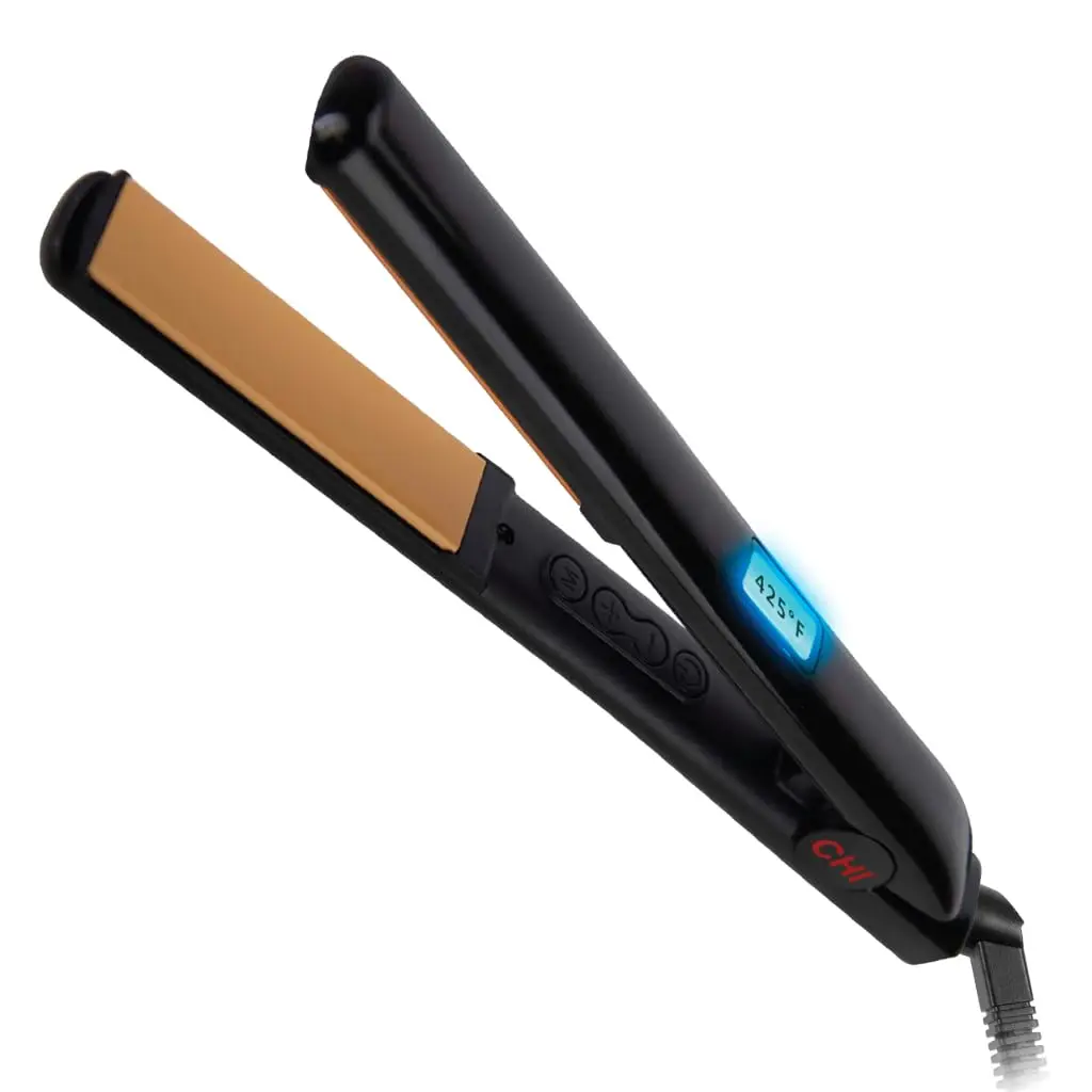 

Digital Ceramic Hair Straightener, 1 Inch Plates for Shiny Smooth Hair with Even Heat to Reduce Damage, Piano Black
