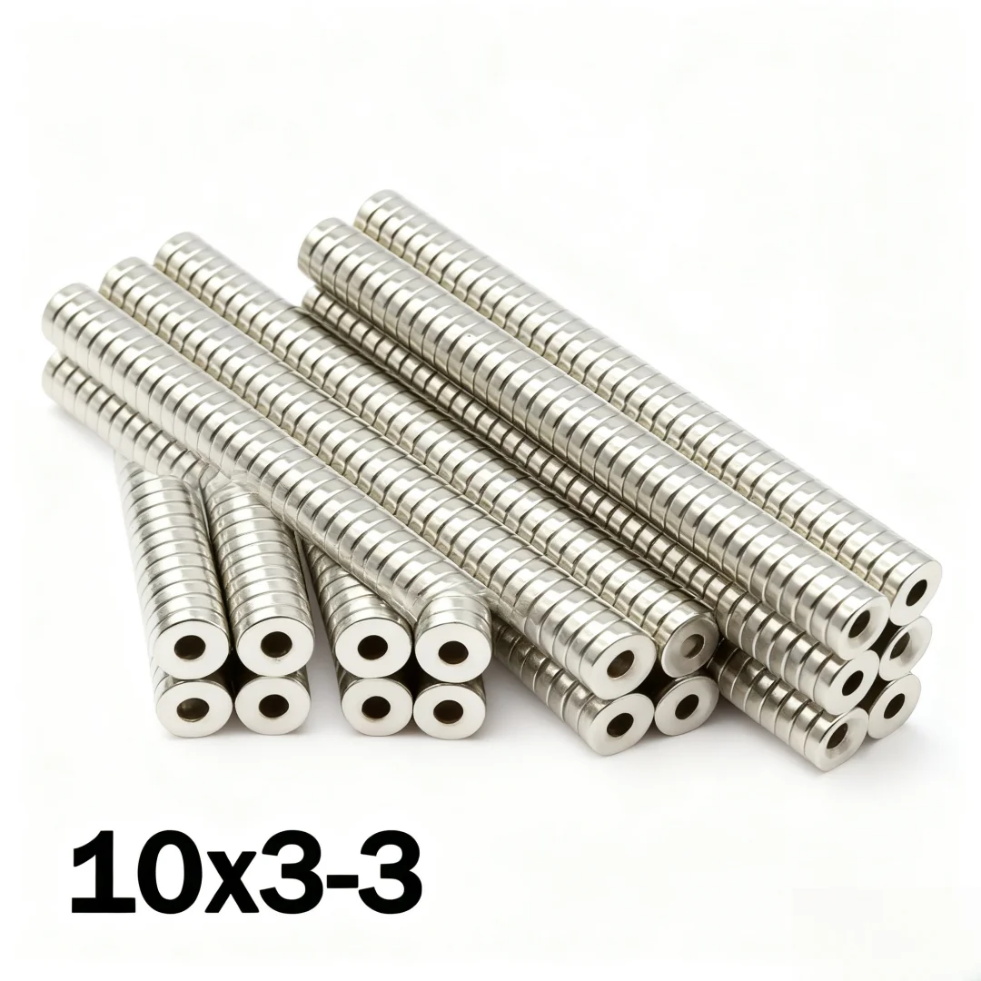 10x3-3mm Super Strong Magnet N35 Round With Holes Magnetic NdFeB Neodymium Magnet Powerful Disc imanes Refrigerator Magnets