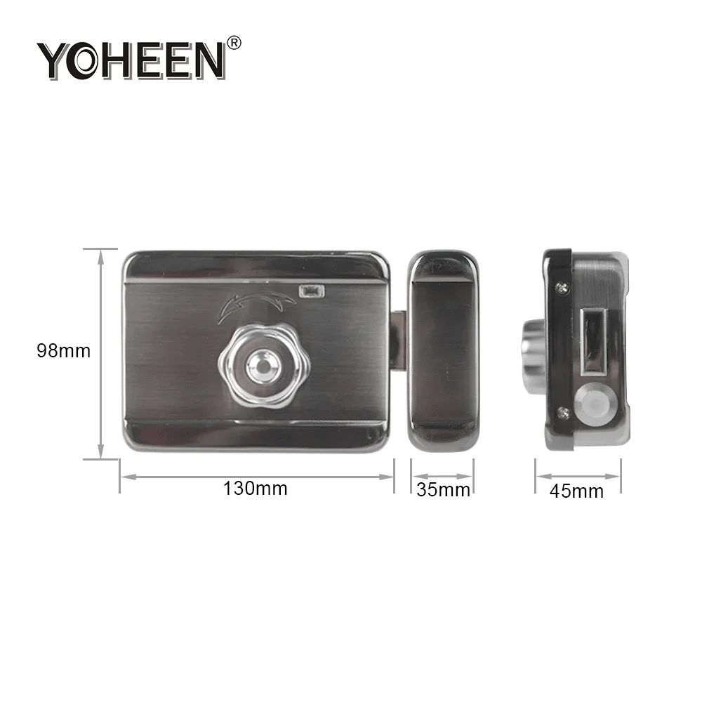 003 Waterproof Tuya Smart Life Wifi App Electric Smart Fingerprint Rim Door Lock For Outdoor Gate Front Door.