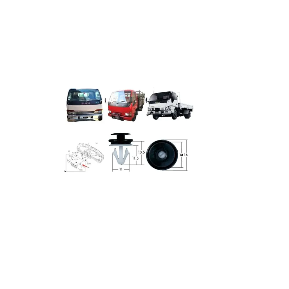 FDONG 4 Pcs Lower Dashboard Clips,Fender Liner Clips for Isuzu 600P NPR66 HICOM N-Series NRR NKR NQR 2007-2011