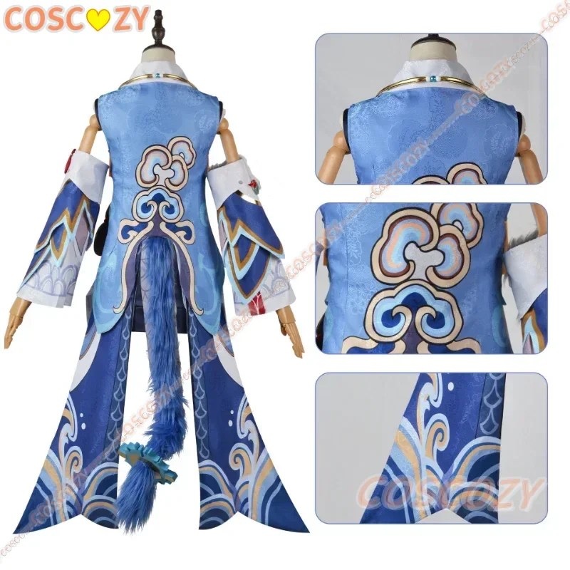 Costume de Cosplay du Jeu Honkai Star Rail, Ensemble de Perruque et Robe de Convention