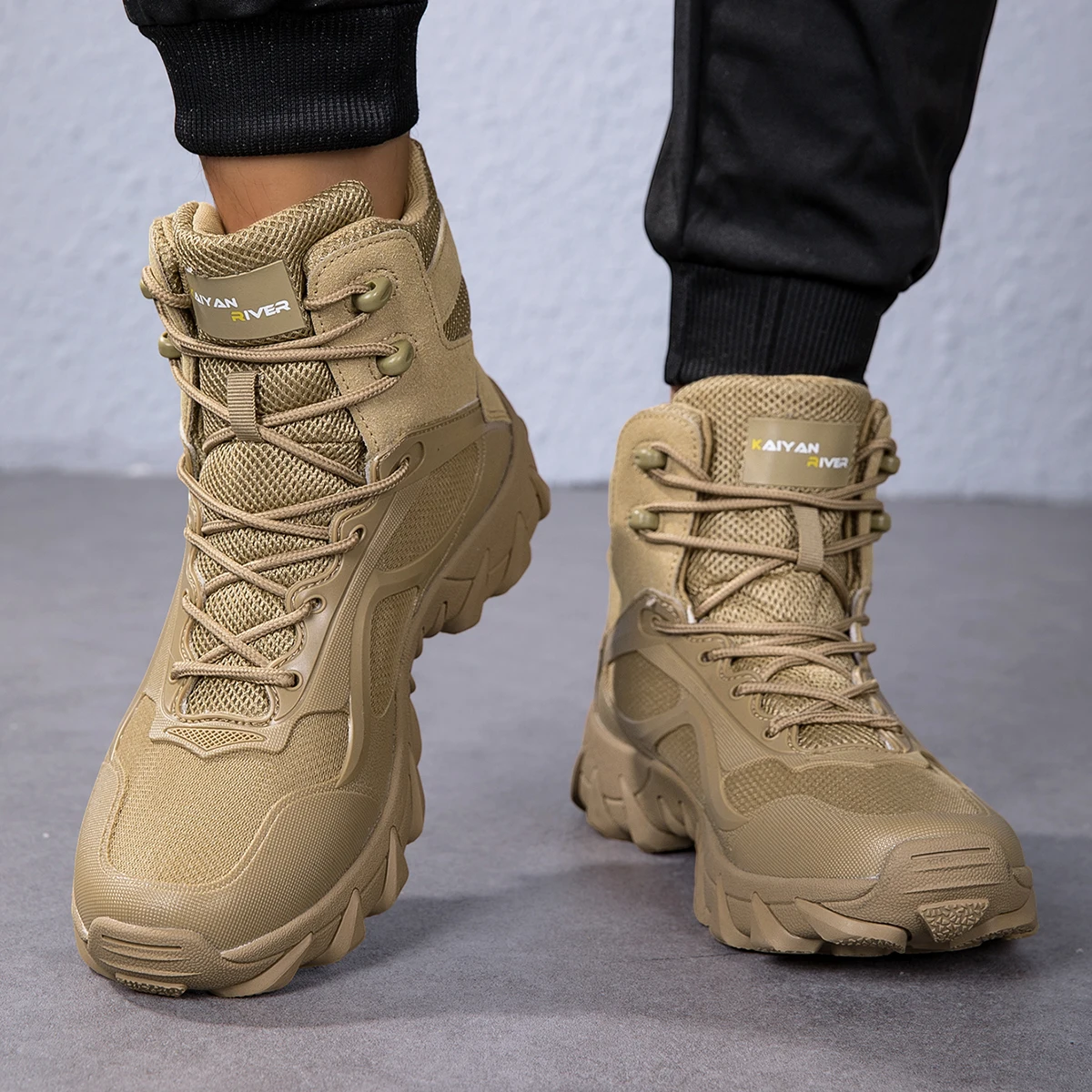 Men Army Shoes Male Waterproof Military Outdoor Tactical Boots Unisex High Quality Women Rapid Response Lace Up Safety Anti-Slip