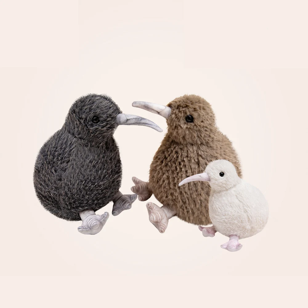 

Realistic Kiwi Bird Stuffed Wild Animal Simulation Plush Toy New Zealand National Mascot Bird Dolls 20cm Soft Plushie Fun Gifts