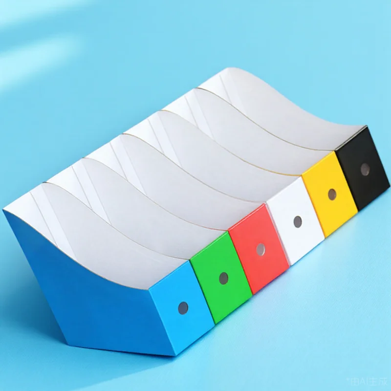

6pcs File Organizer Document Box Desktop Storage Rack Magazine Holder Plastic Desk Organizer Office Book Rack Storage Bin For
