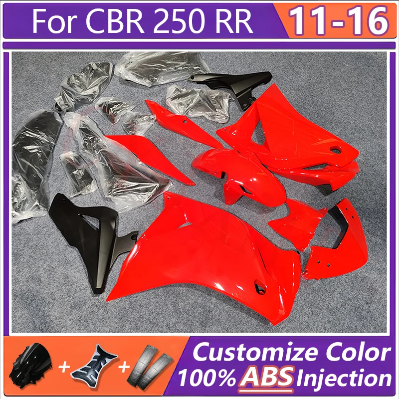 Kit de Carenado para Motocicleta Honda CBR 250 CBR250 RR 2011-2015 2016, Carrocería de Plástico, Carenados CBR250RR 11-16, Cubierta de Chasis de Moto
