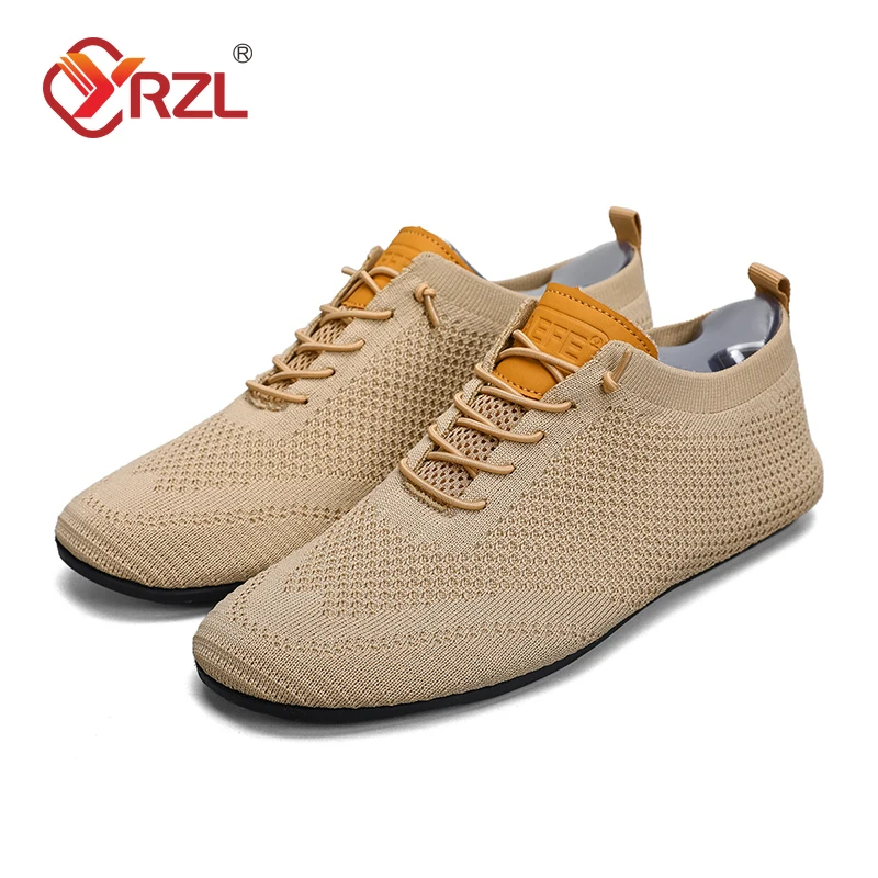 

YRZL Mesh Loafers Men Driving Moccasins Thin Bottom Flats Walking Shoes Breathable Non Slip Casual Loafers Summer Mens Shoes