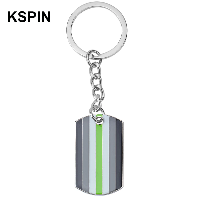 Agender Pride Key Chain Syria Bird Key RING  Keychain Bag Pendant Key Chain Holder Key Car Trinket Keyring For Men Women Gift