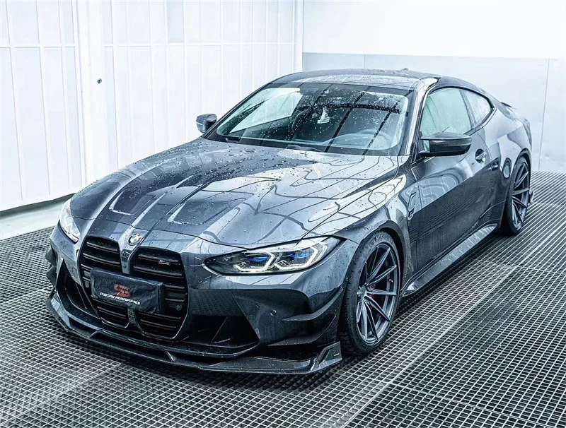 

Для BMW G82 G83 M4 G80 M3 обвес в стиле AE, передний бампер из углеродного волокна с разветвителем