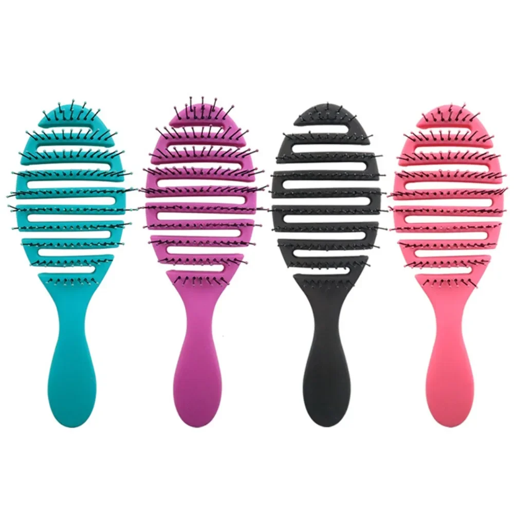 1Pc Hair Comb Hollow Out Massage Comb Detangling Tangled Hair Comb Anti-static Hair Salon Hairdressing Styling Tools