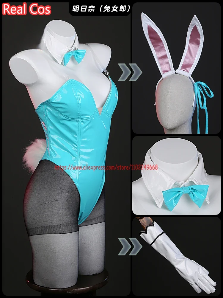 

RealCos Game Blue Archive ASUMA TOKI/ICHINOSE ASUNA/KAKUDATE KARIN/MIKAMO NERU/MUROKASA AKANE Bunny Girl Cosplay Costume Women