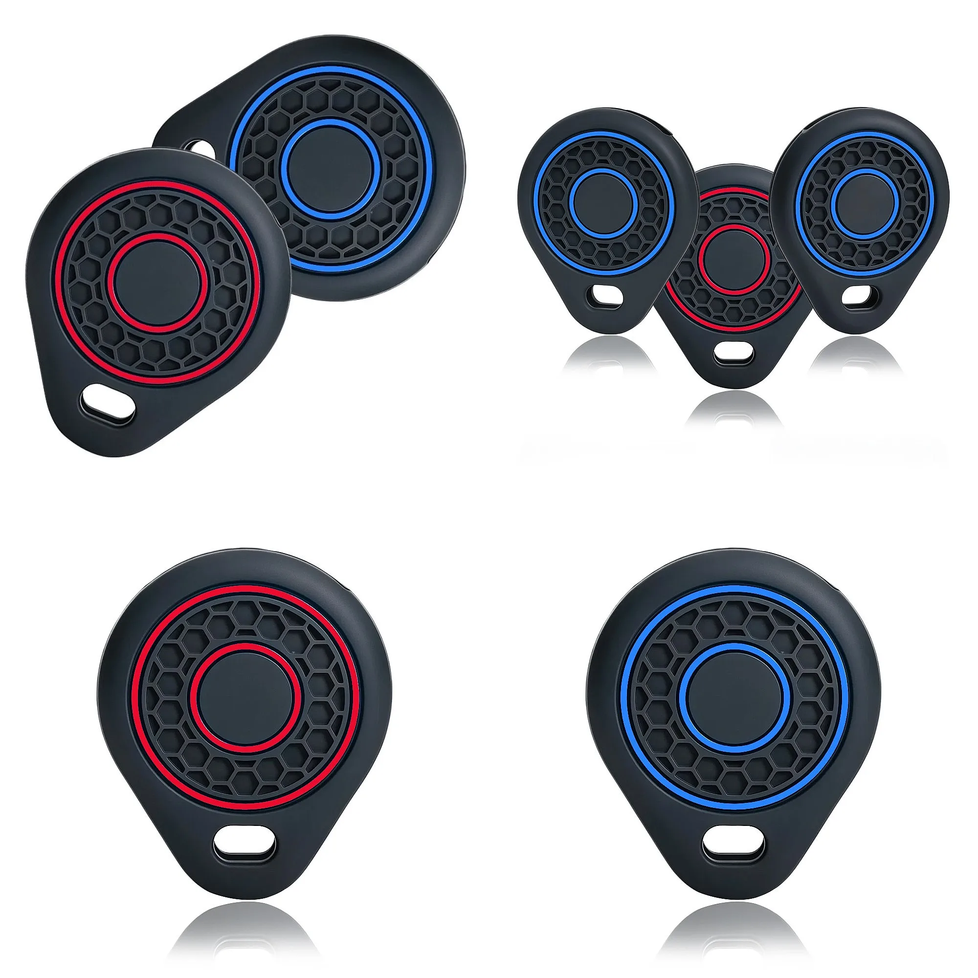 2026 New Silicone Car Key Fob Cover Remote Key Shell For Auto Access Card Holder Keychain