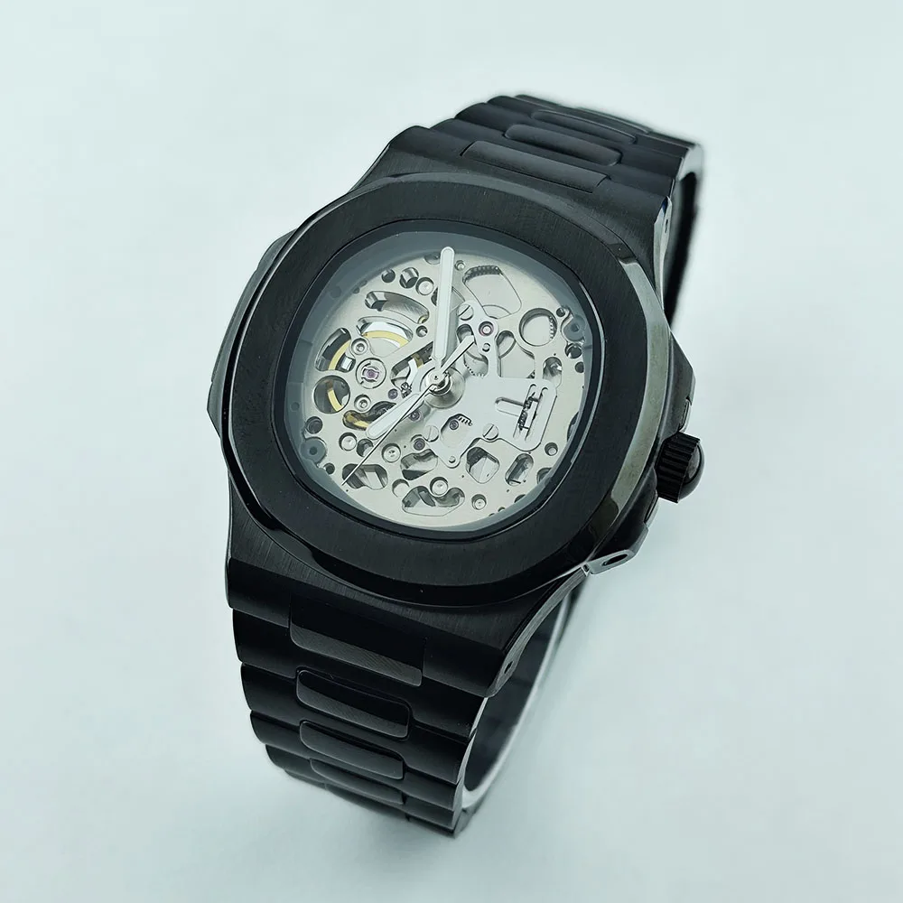 2026 New NH70 Watch Men's Watch Hollow out Watch Customized Logo Stainless Steel Automatic Watch NH70 Movement Watch