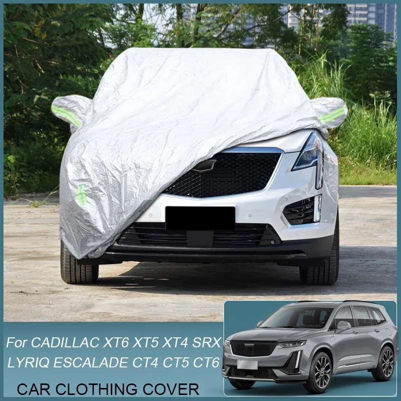 

Car Cover Rain Frost Snow Dust Waterproof For CADILLAC CT4 CT5 CT6 ESCALADE K2X T1XL LYRIQ SRX XT4 XT5 XT6 Anti-UV Cover Accesso